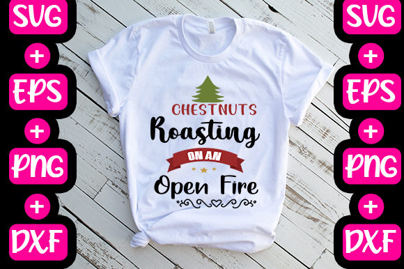 Chestnuts Roasting on an Open Fire: Graphics for T-Shirt Designs