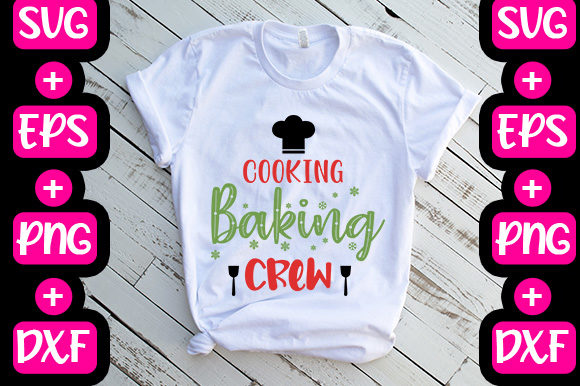 Christmas -Cooking Baking Crew Graphics & T-Shirt Designs