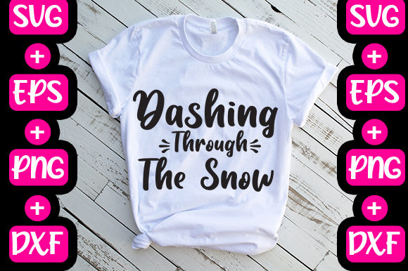 Christmas Dashing Through the Snow Graphics