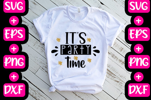Christmas It’s Party Time Graphics & T-Shirt Designs
