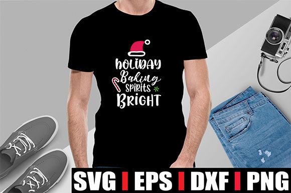 Holiday Baking Spirits Bright T-Shirt Graphics Review